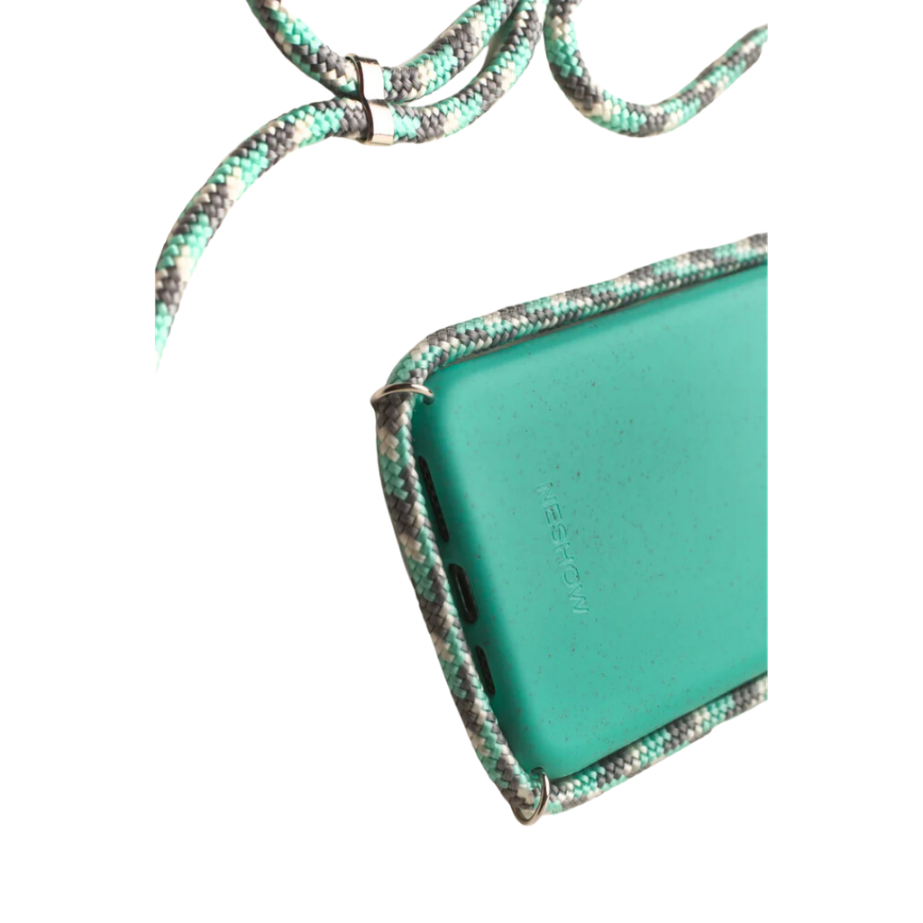 Turquoise Case / Turquoise + Silver Rope