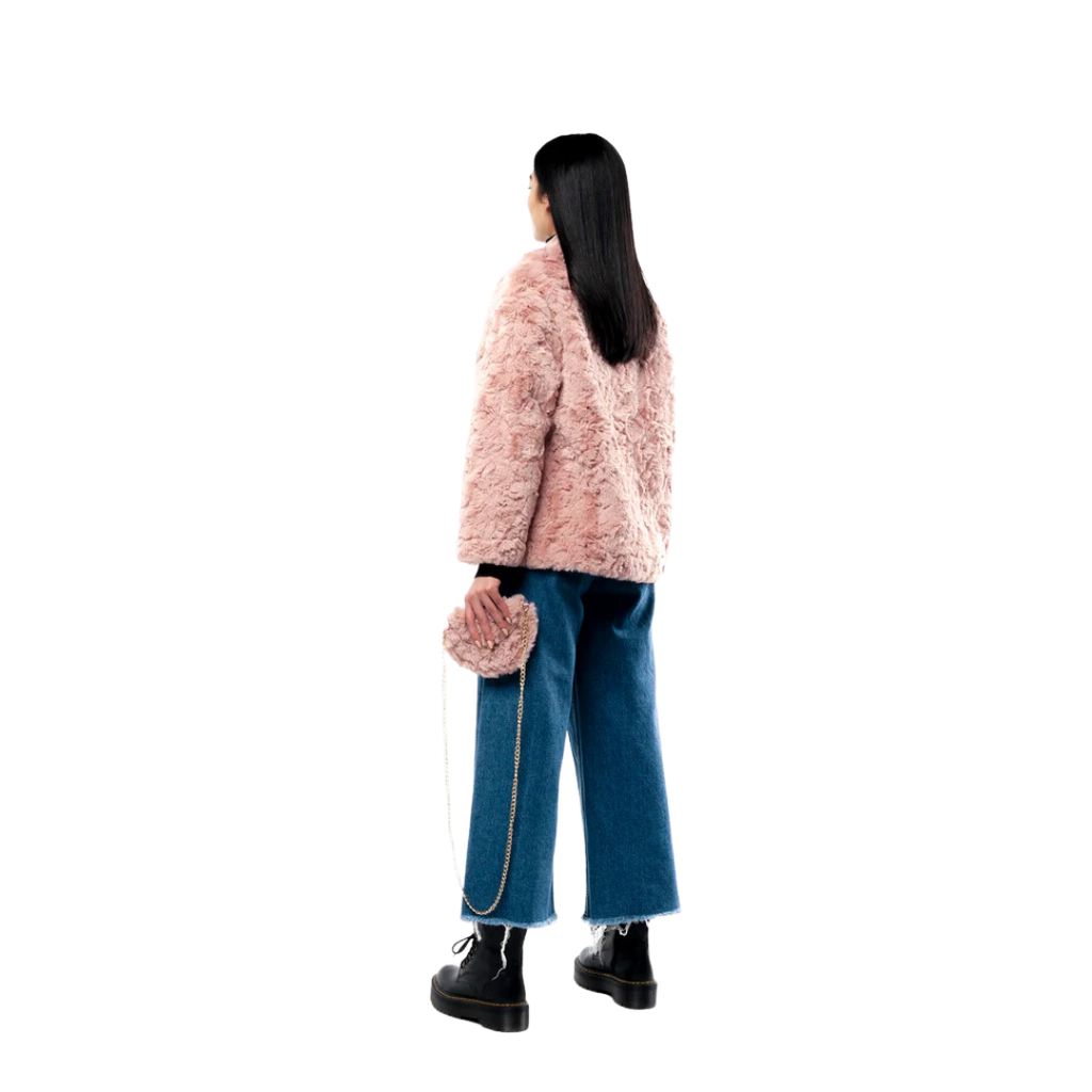 The Fluffy Fur Jacket with Fluffy Mini Bag