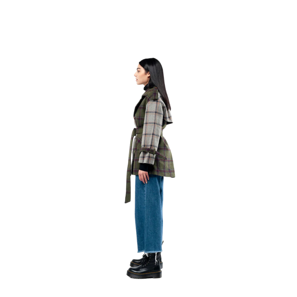 The Mixed Plaid Women Coat