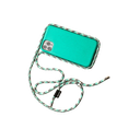 Turquoise Case / Turquoise + Silver Rope