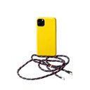 Yellow Case / Navy+Red Rope