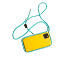 Yellow Case / Turquoise Reflective Rope